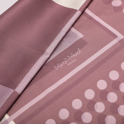 FOULARD CON CORNICE A PALLINI (90X90 cm)