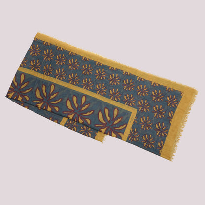 FOULARD FLOWER BOTTOM (135X135 cm)