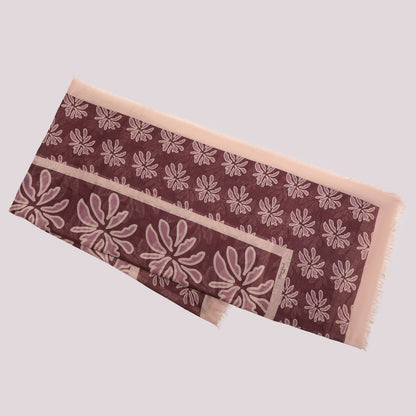 FOULARD FLOWER BOTTOM (135X135 cm)