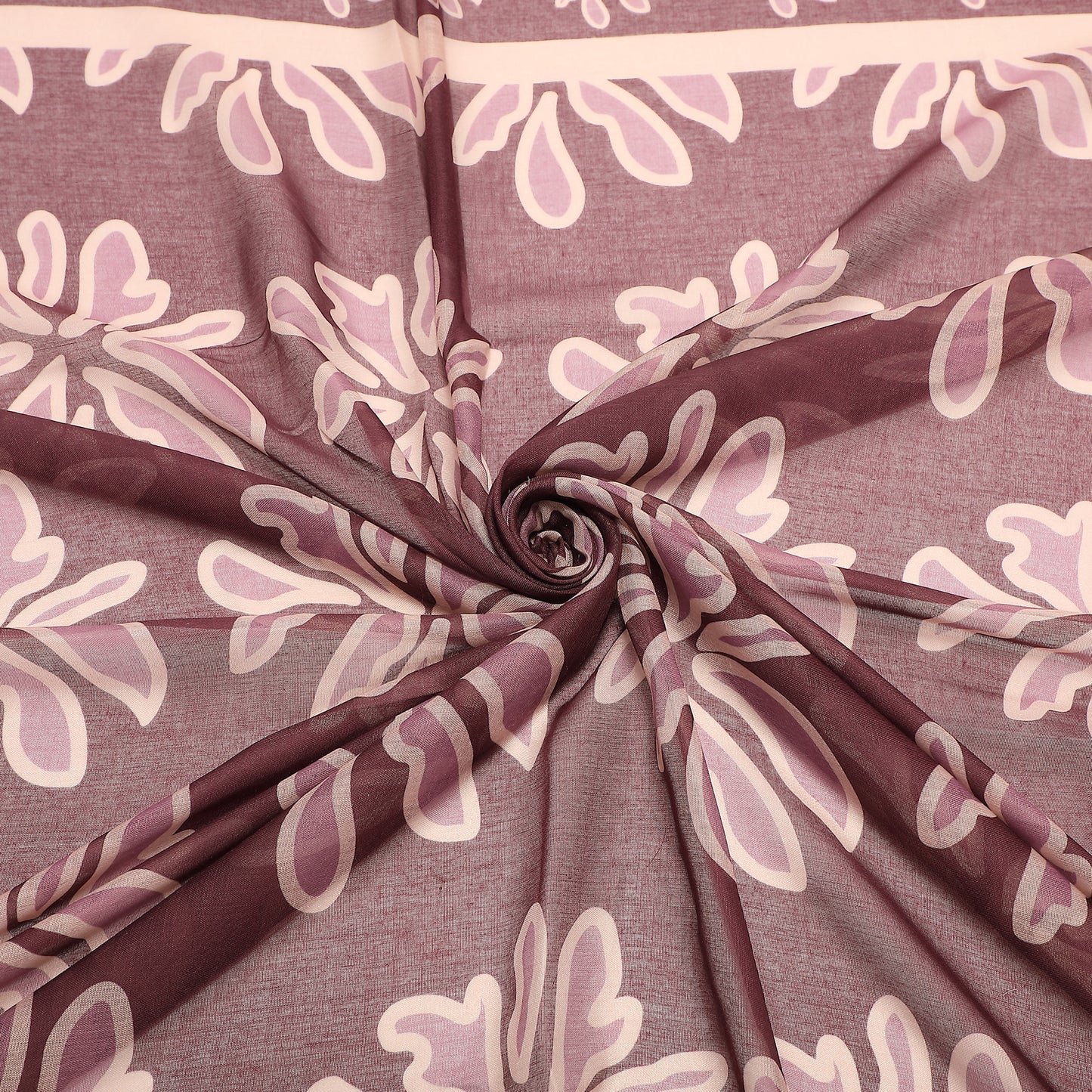 FOULARD FLOWER BOTTOM (135X135 cm)