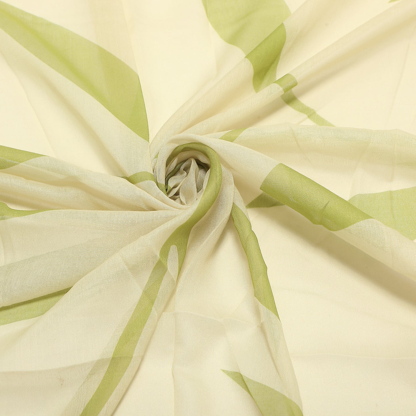 FOULARD CON FOGLIOLINE SPARSE (135X135 cm)