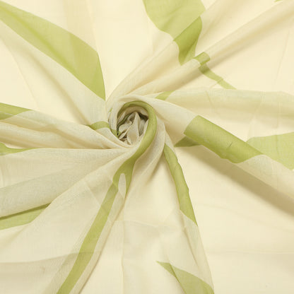 FOULARD CON FOGLIOLINE SPARSE (135X135 cm)