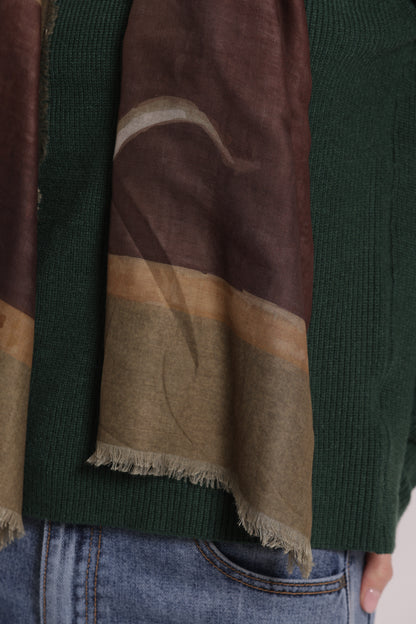 FOULARD CON FIORI CALLE (135X135 cm)