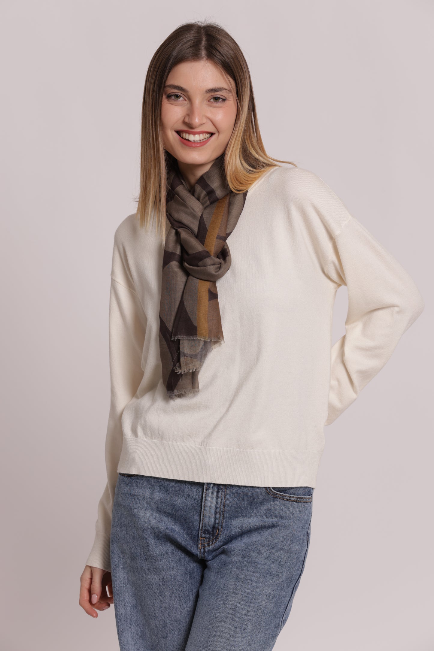 FOULARD CON MACULATO (180X80 cm)