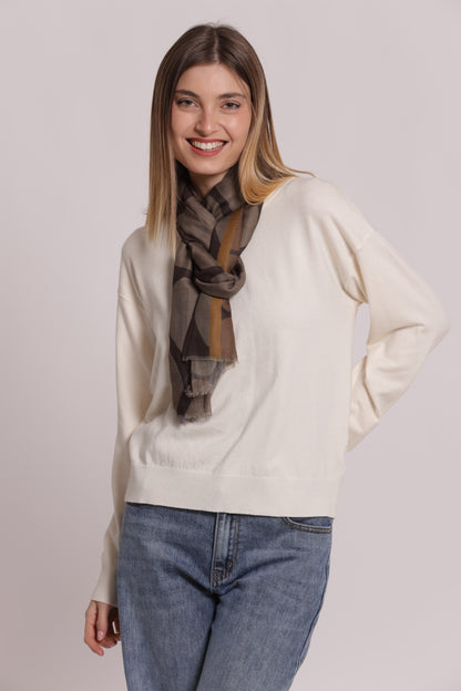 FOULARD CON MACULATO (180X80 cm)