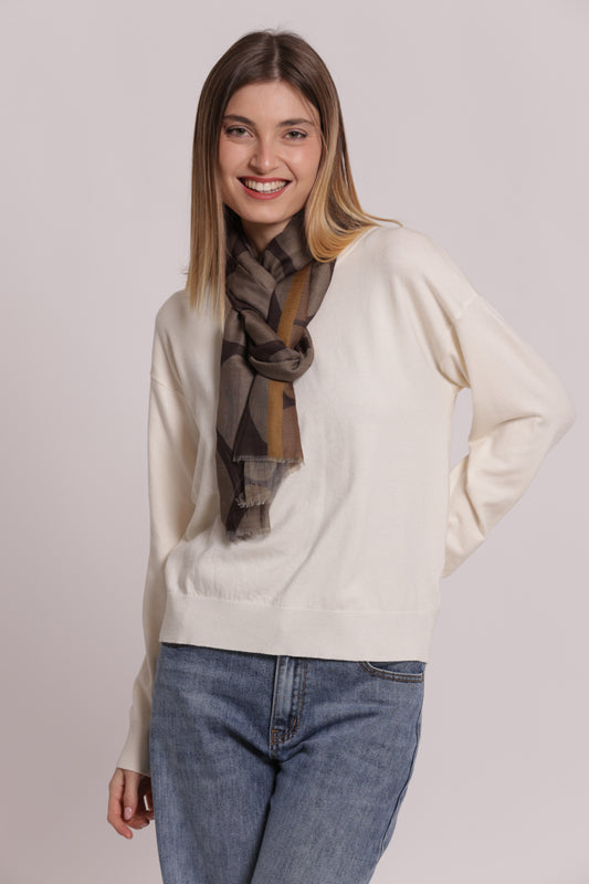 FOULARD CON MACULATO (180X80 cm)