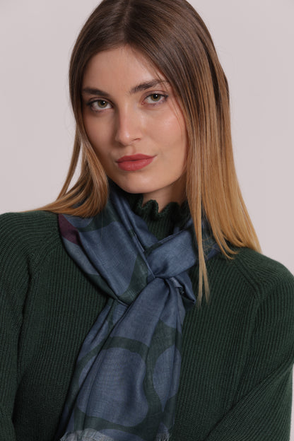 FOULARD CON MACULATO (180X80 cm)