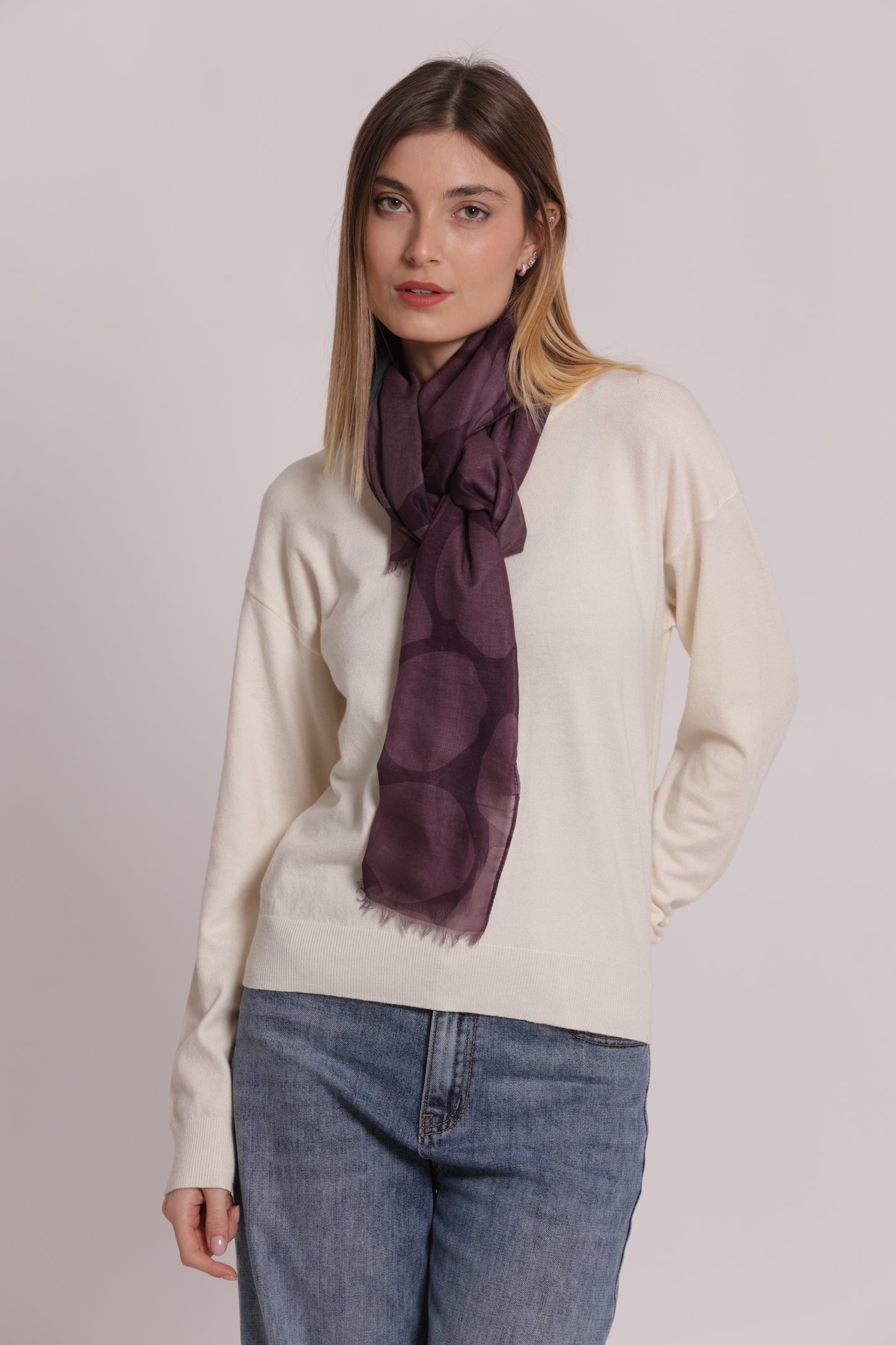 FOULARD CON MACULATO (180X80 cm)