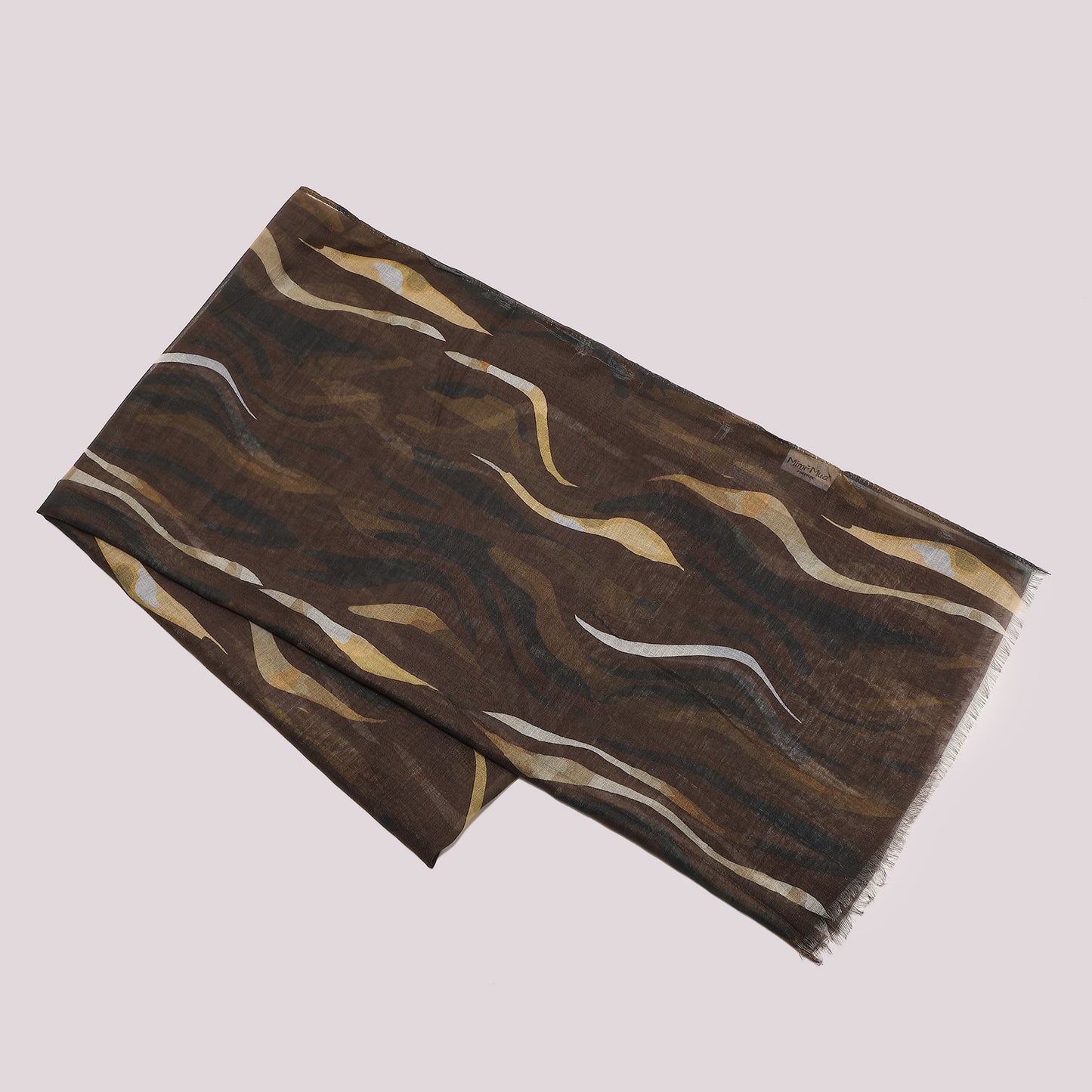 FOULARD CON STRISCE EFFETTO ZEBRA (180X80 cm)