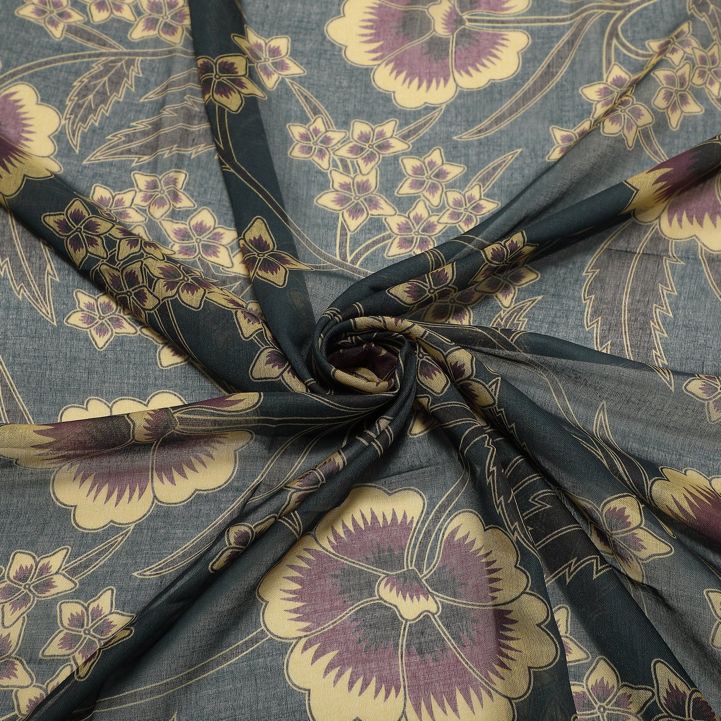 FOULARD STAMPA FLOREALE VINTAGE (180X80 cm)