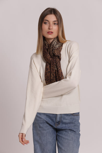 FOULARD IN FANTASIA MACULATO (180X80 cm)