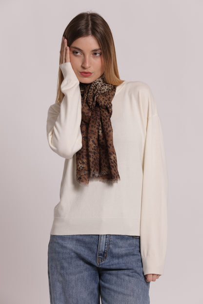 FOULARD IN FANTASIA MACULATO (180X80 cm)