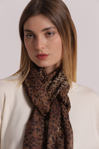 FOULARD IN FANTASIA MACULATO (180X80 cm)