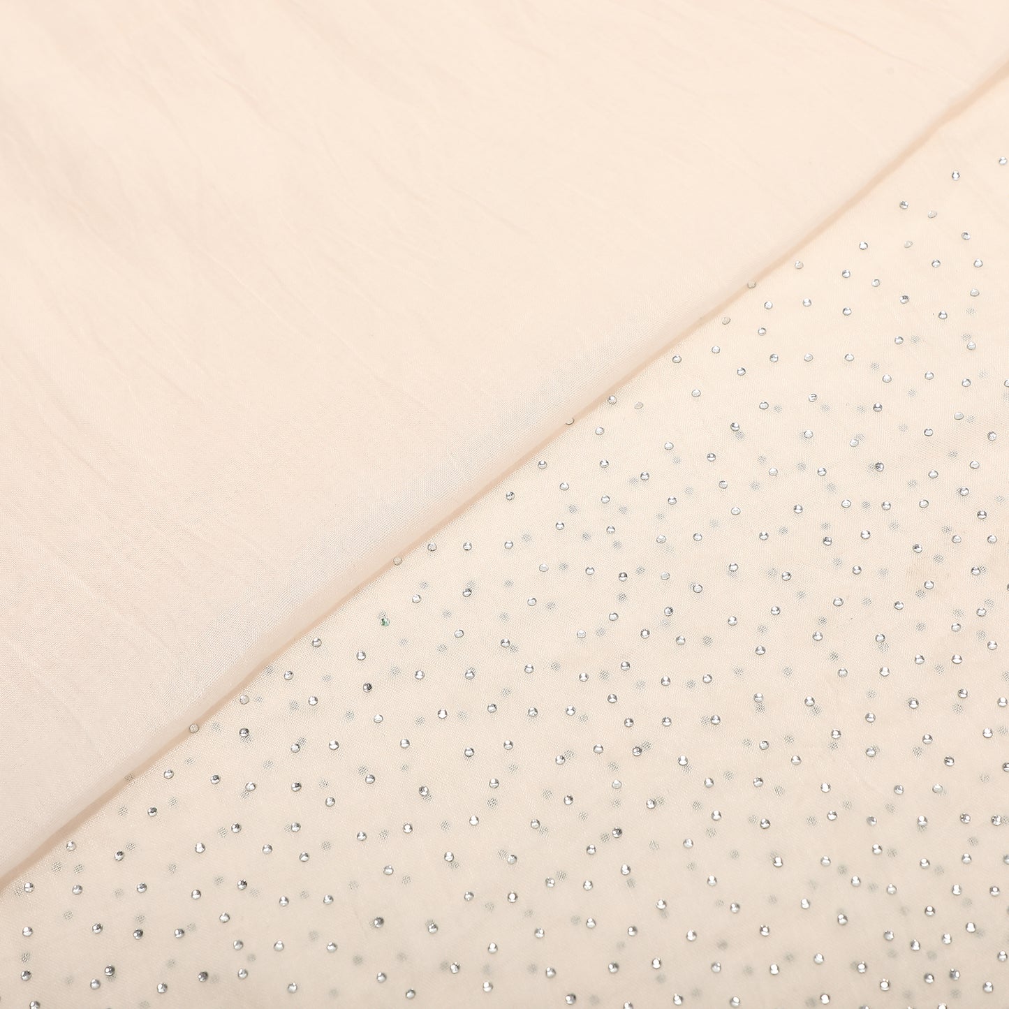 FOULARD IN TINTA UNITA CON STRASS (180X80 cm)