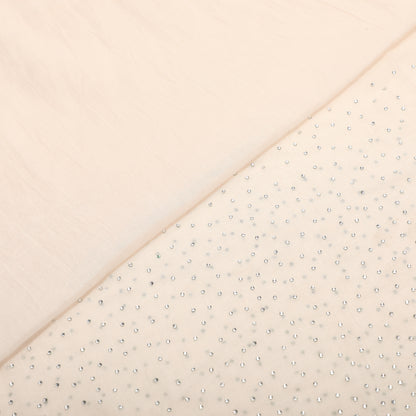 FOULARD IN TINTA UNITA CON STRASS (180X80 cm)