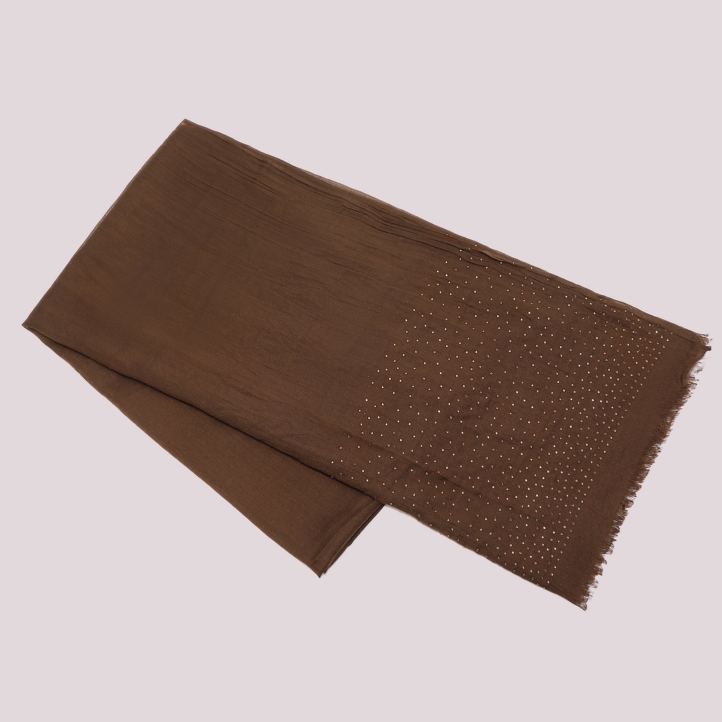 FOULARD IN TINTA UNITA CON STRASS (180X80 cm)