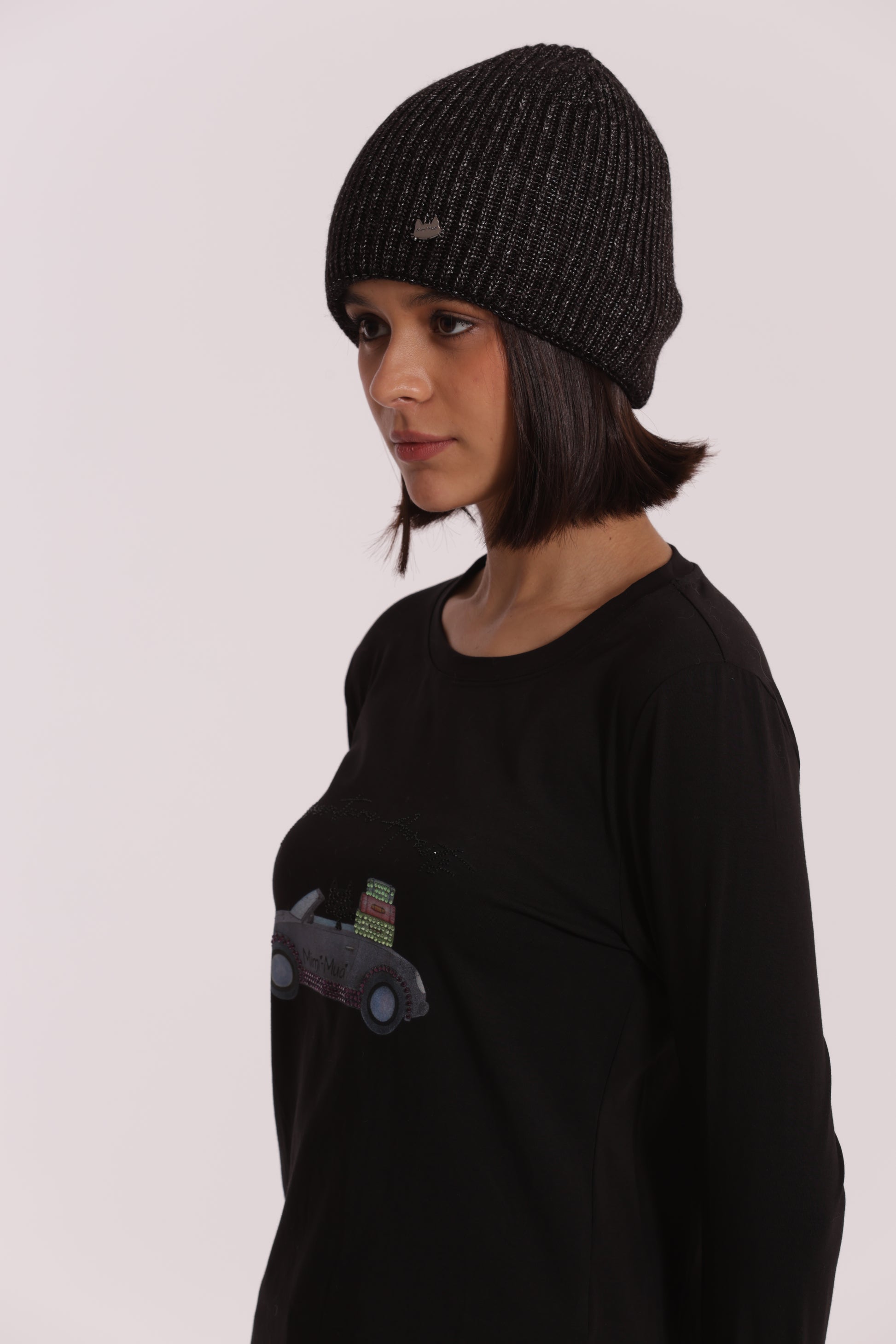 BERRETTO TINTA UNITA LUREX