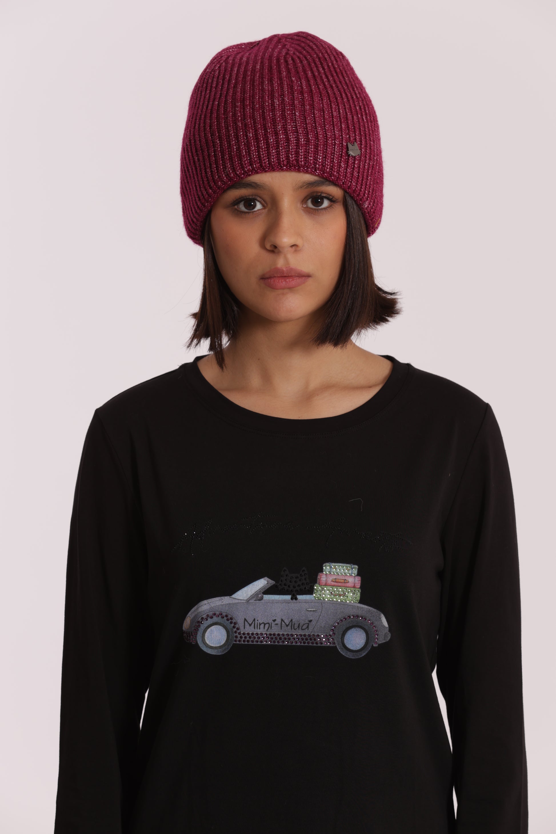BERRETTO TINTA UNITA LUREX