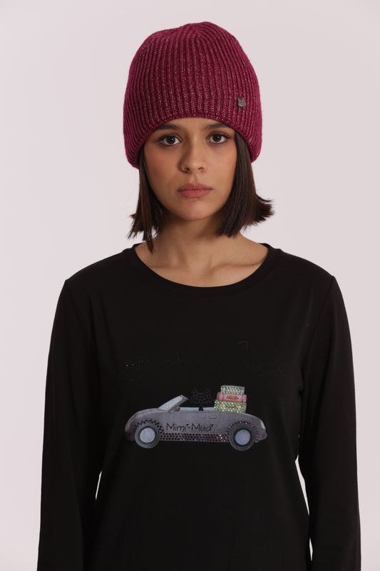 BERRETTO TINTA UNITA LUREX