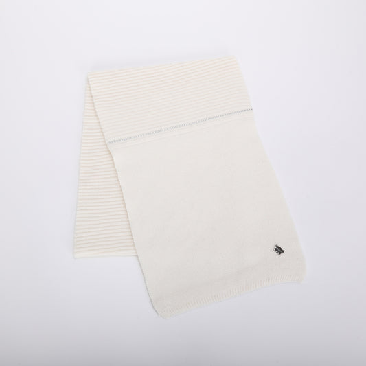 SCIARPA CON DETTAGLIO LUREX E STRISCIA DI STRASS