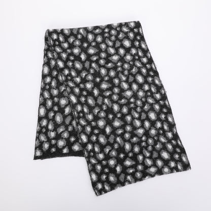 SCIARPA LEOPARDATA CON STRASS