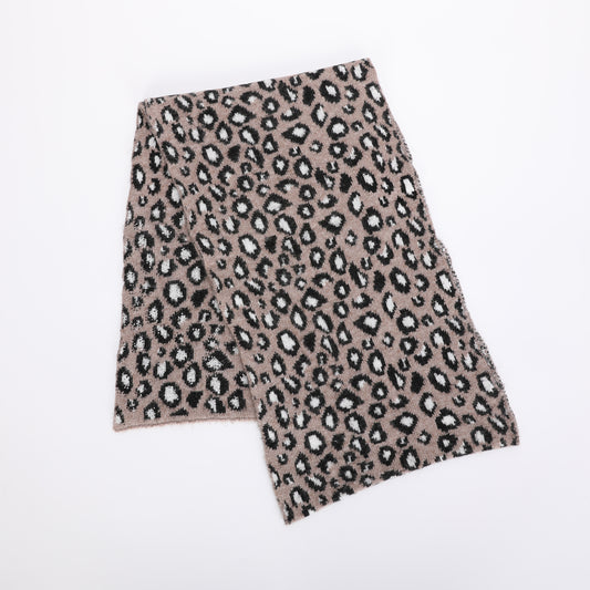 SCIARPA LEOPARDATA CON STRASS