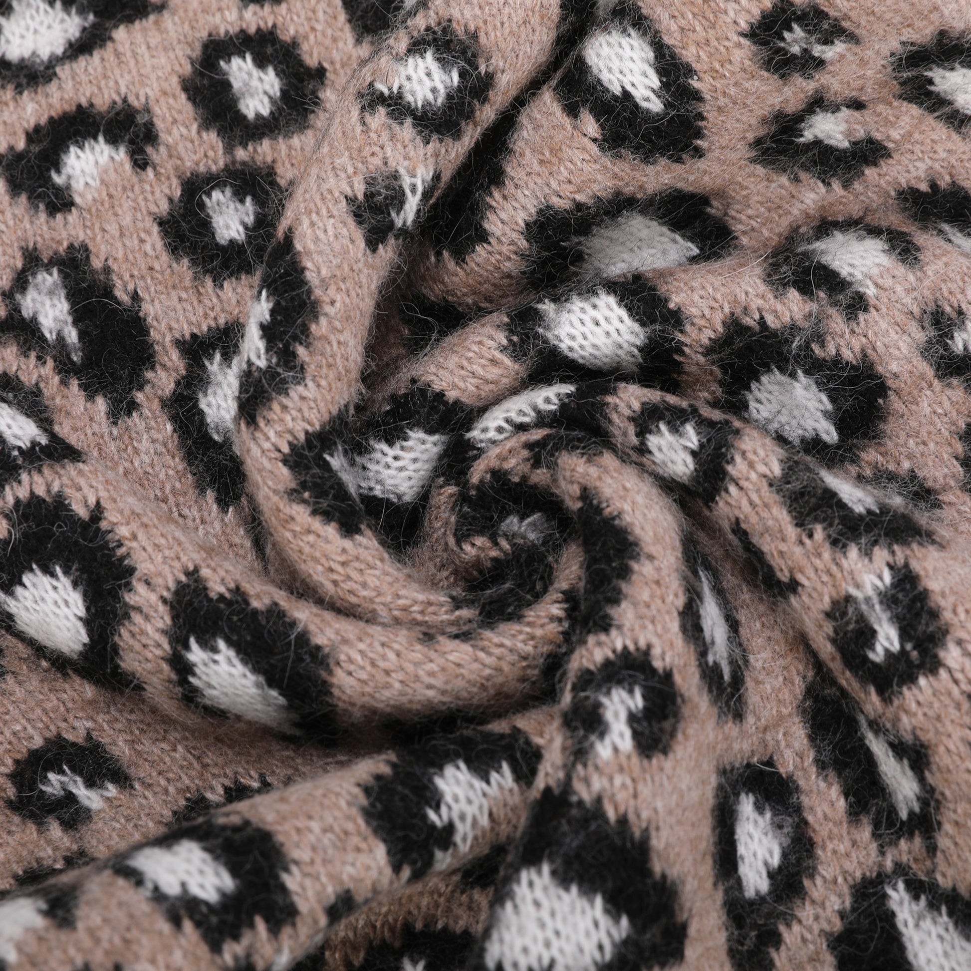 SCIARPA LEOPARDATA CON STRASS