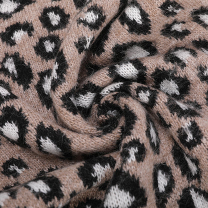 SCIARPA LEOPARDATA CON STRASS