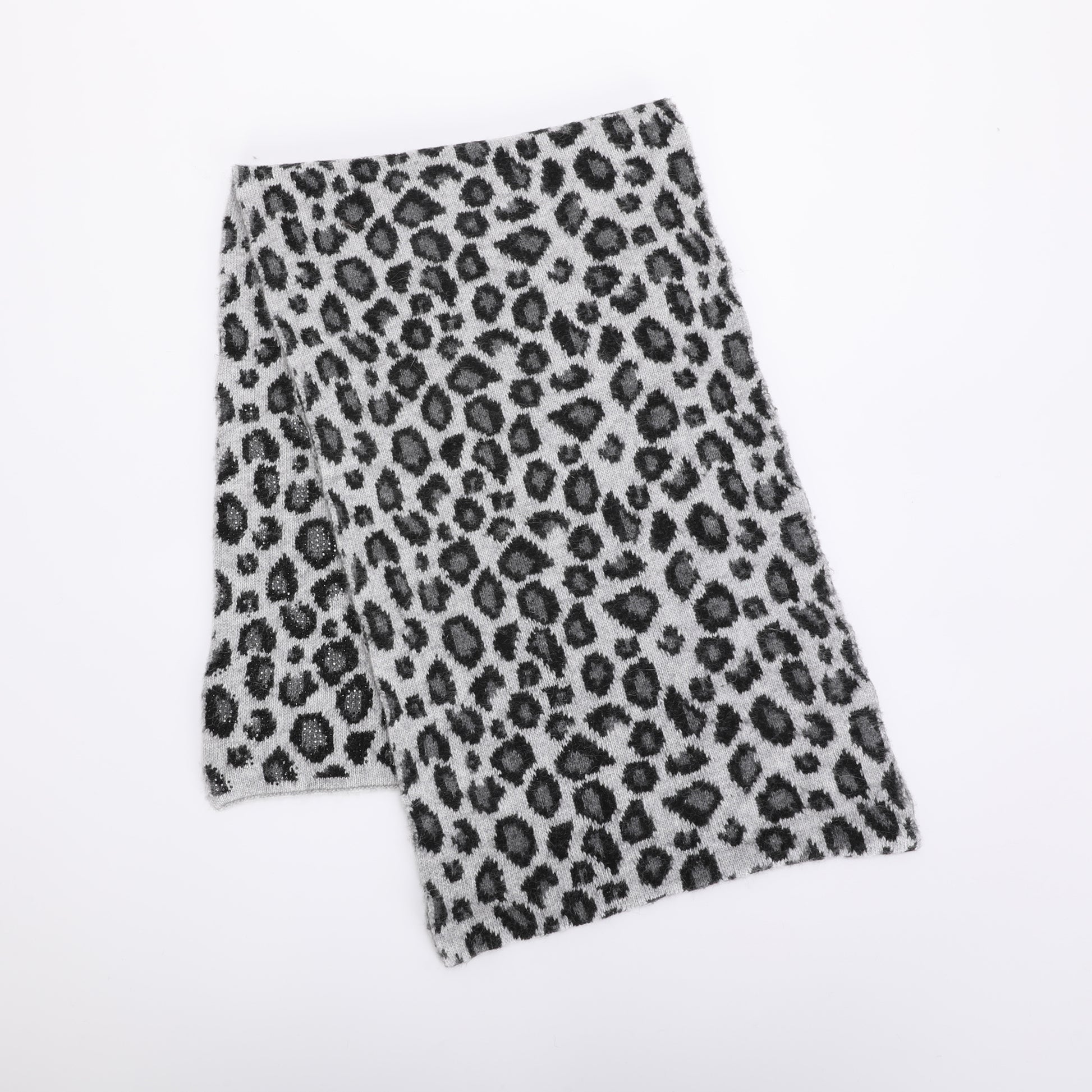 SCIARPA LEOPARDATA CON STRASS