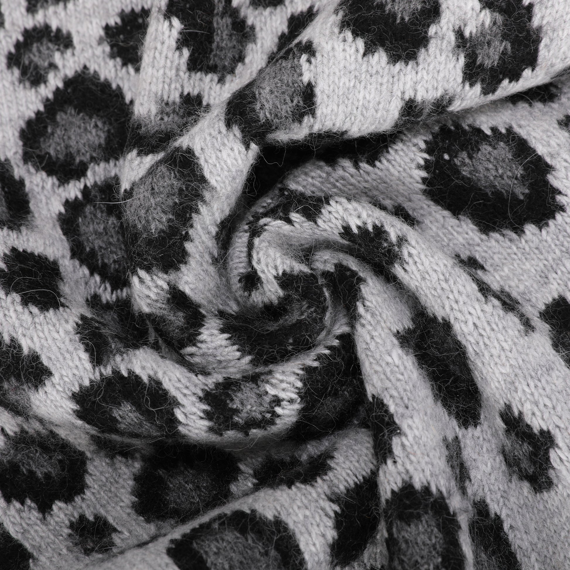 SCIARPA LEOPARDATA CON STRASS