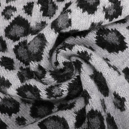 SCIARPA LEOPARDATA CON STRASS