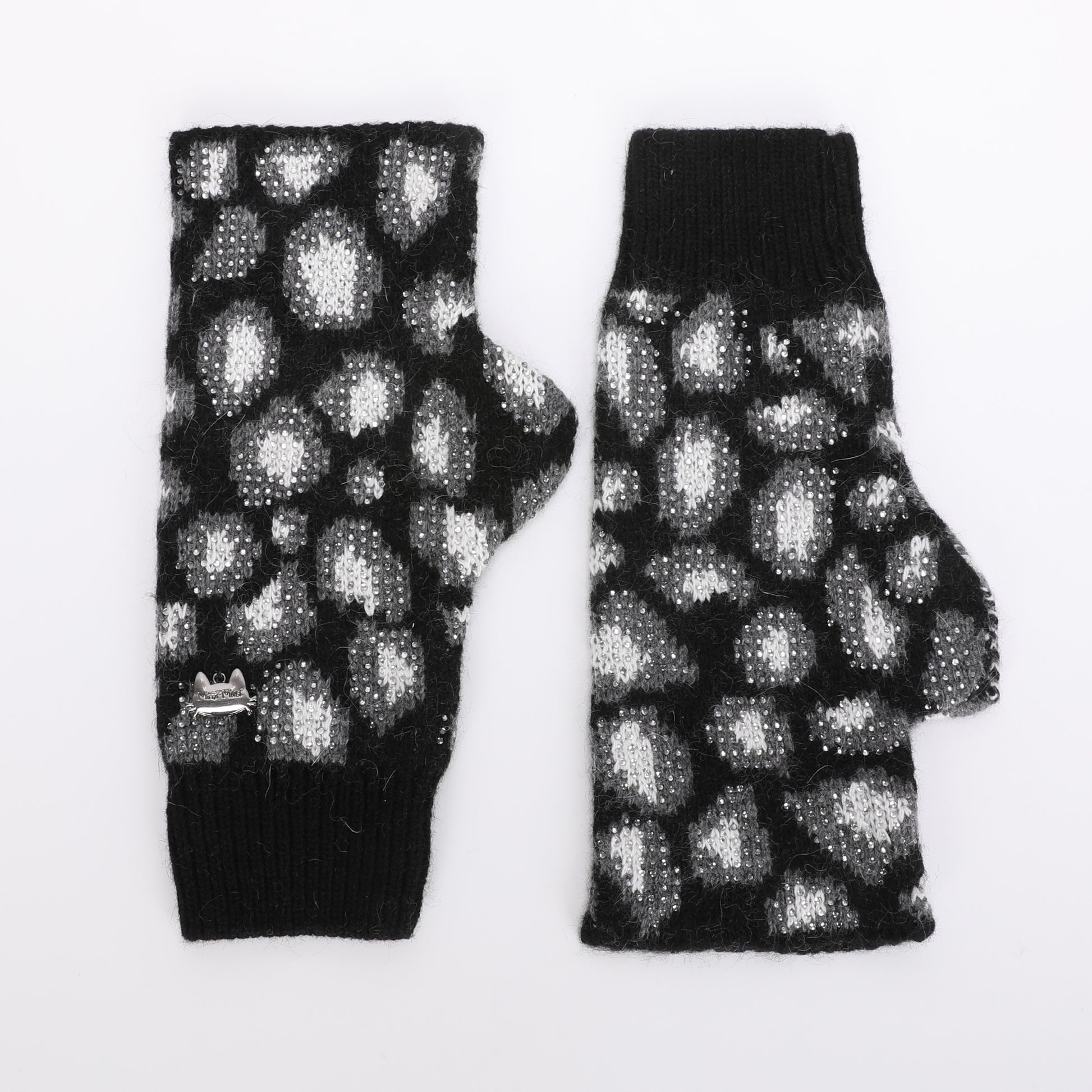 MANICOTTI LEOPARDATI CON STRASS