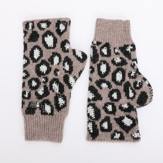 MANICOTTI LEOPARDATI CON STRASS