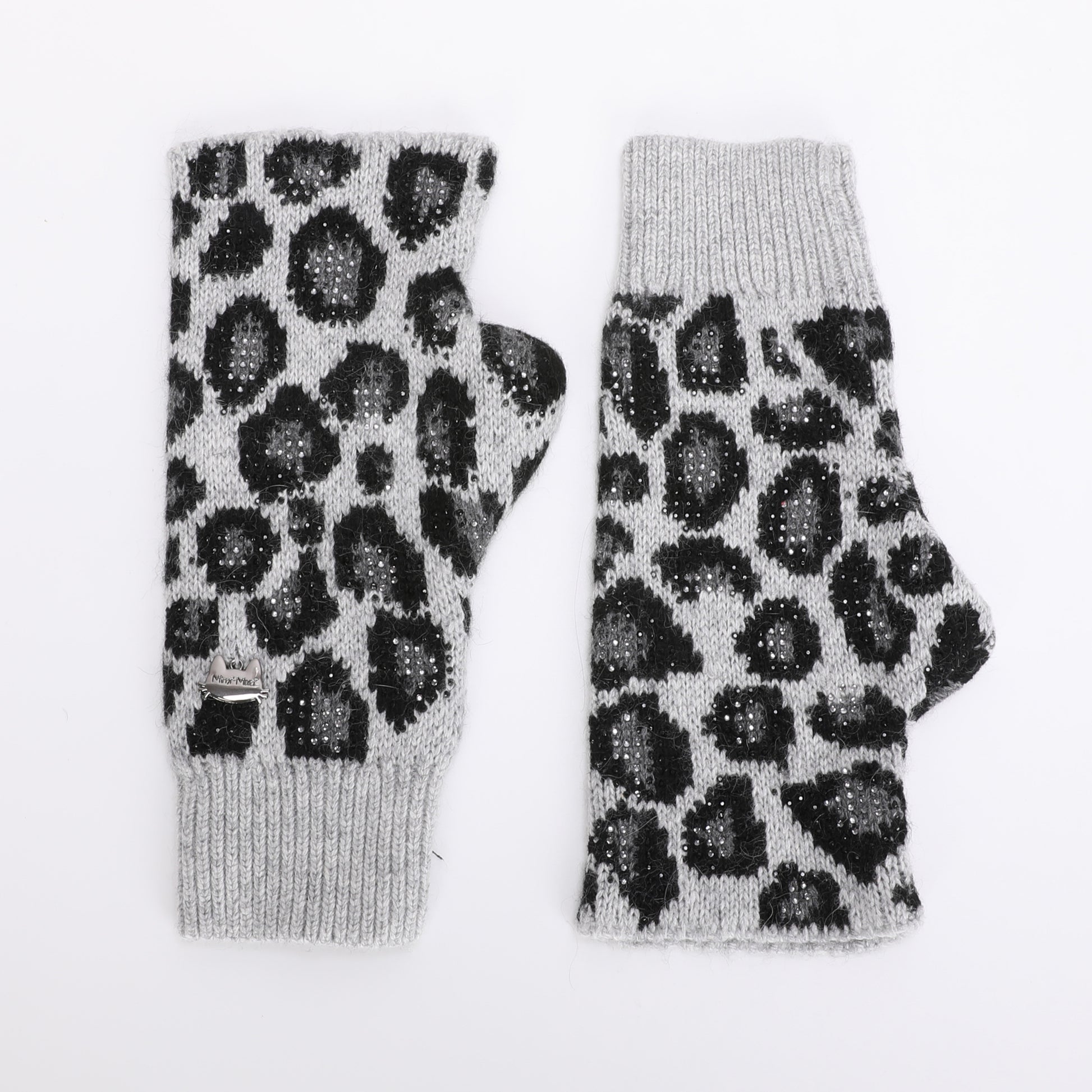 MANICOTTI LEOPARDATI CON STRASS