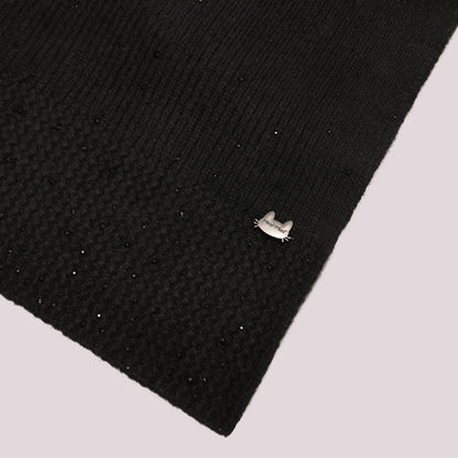 SCIARPA CON PIOGGIA DI STRASS