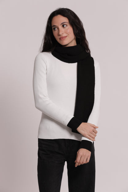 SCIARPA CON PIOGGIA DI STRASS