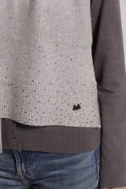 SCIARPA CON PIOGGIA DI STRASS
