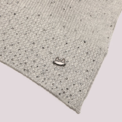 SCIARPA CON PIOGGIA DI STRASS