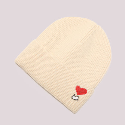 BERRETTO CON CUORE RICAMATO