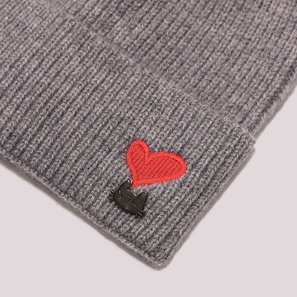 BERRETTO CON CUORE RICAMATO