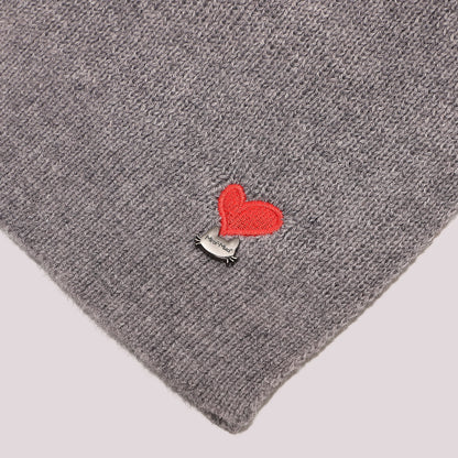 SCIARPA CON CUORE RICAMATO