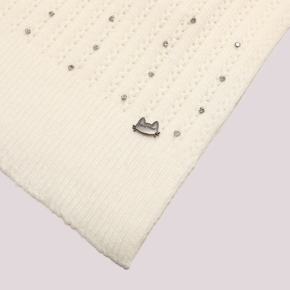 SCIARPA CON PICCOLE TRECCE CON STRASS