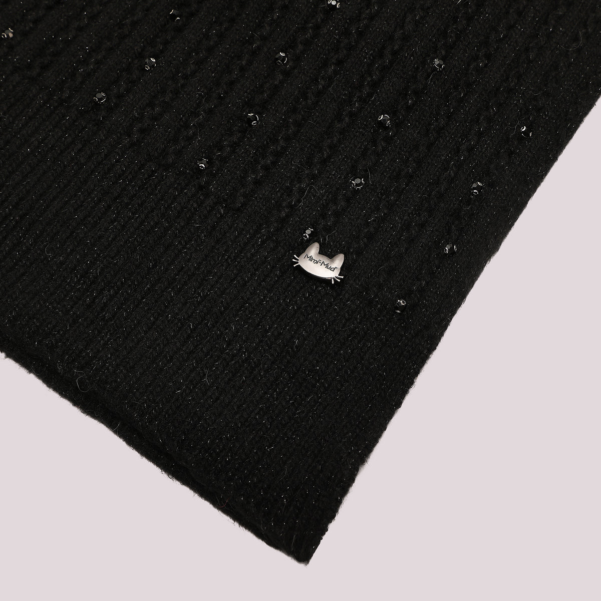 SCIARPA CON PICCOLE TRECCE CON STRASS