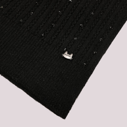 SCIARPA CON PICCOLE TRECCE CON STRASS