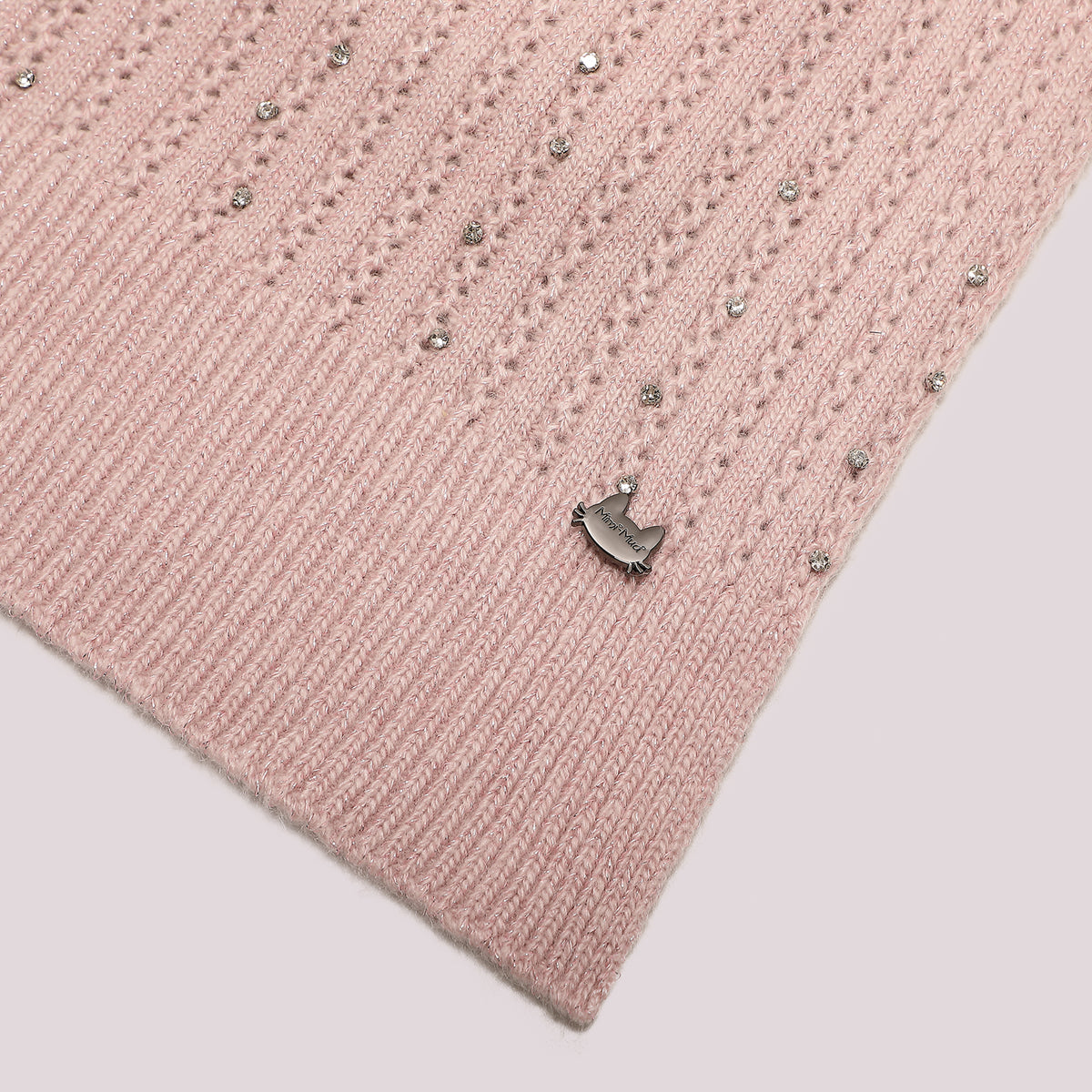 SCIARPA CON PICCOLE TRECCE CON STRASS
