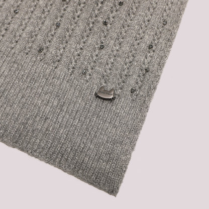 SCIARPA CON PICCOLE TRECCE CON STRASS