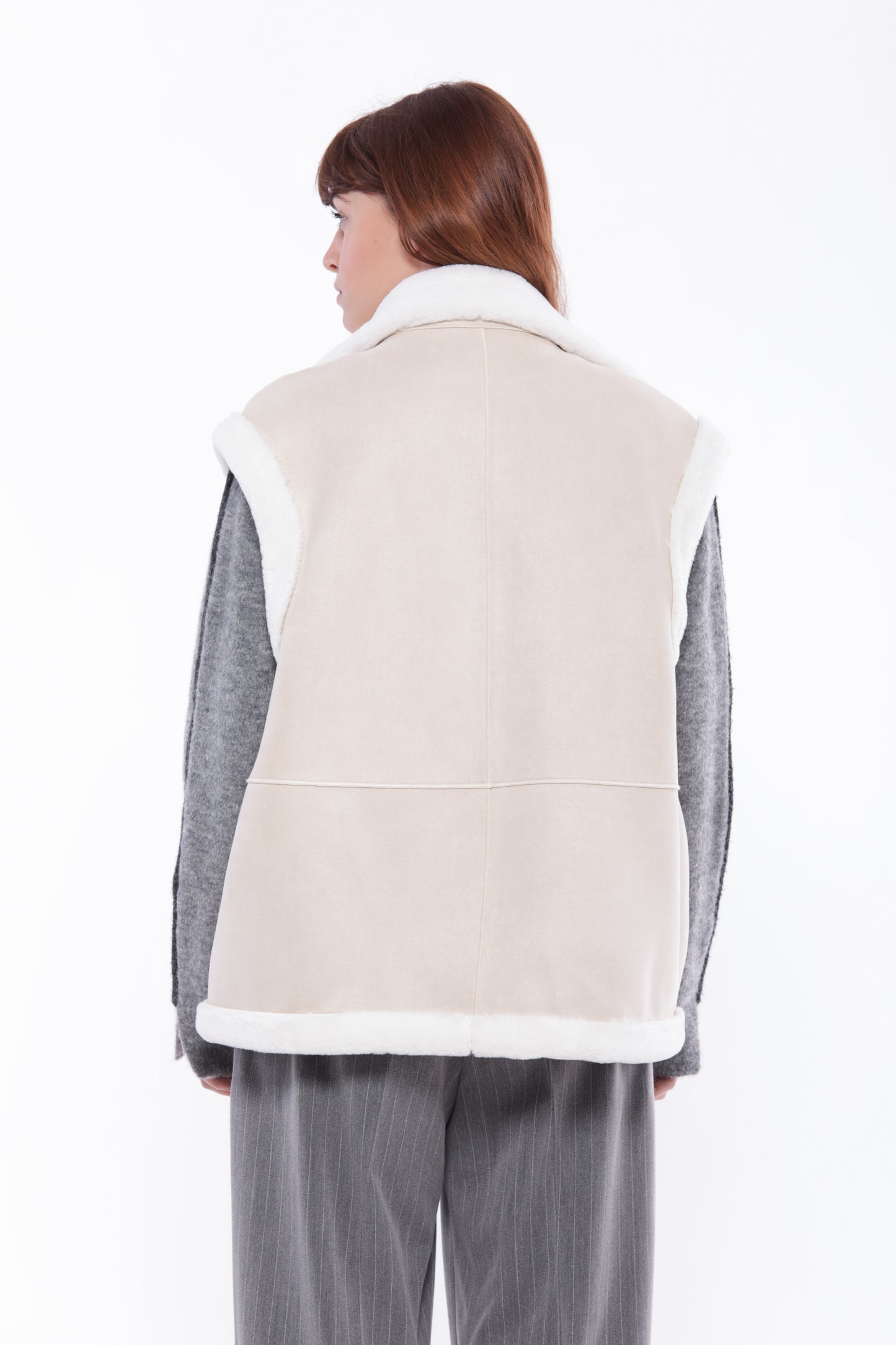 GILET REVERSIBILE EFFETTO MONTONE