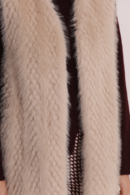 GILET LUNGO EFFETTO MONTONE