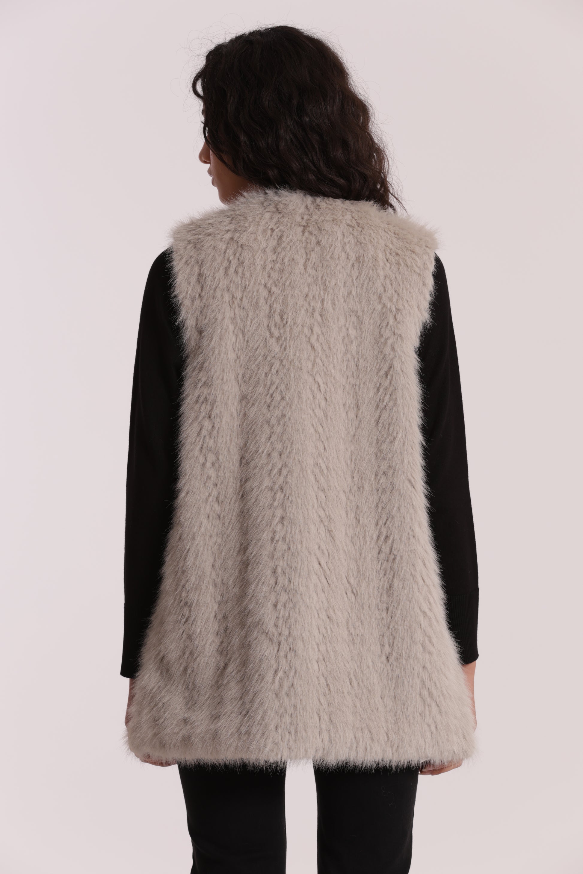 GILET LUNGO EFFETTO MONTONE