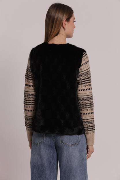 GILET EFFETTO PELLICCIA
